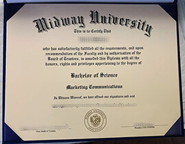 Get Midway University fake diploma online, Fake degree online.