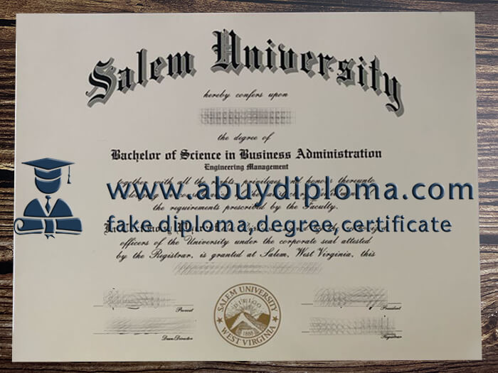 Buy Salem University fake diploma online, Fake Salem University degree.