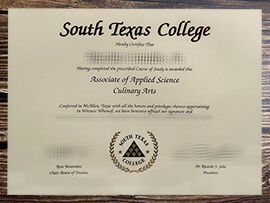 Get South Texas College fake diploma online.