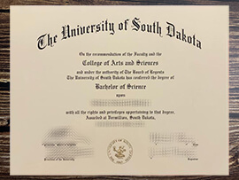 Get University of South Dakota fake diploma.