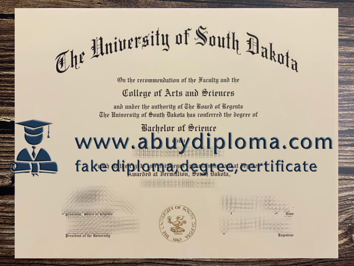 Buy University of South Dakota fake diploma, Make USD degree.