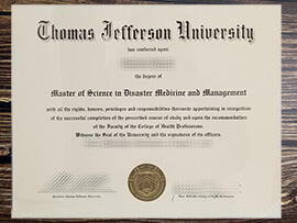 Get Thomas Jefferson University fake diploma.
