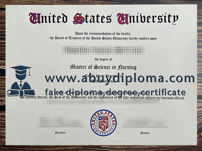 Buy United States University fake diploma, Fake USU degree online.