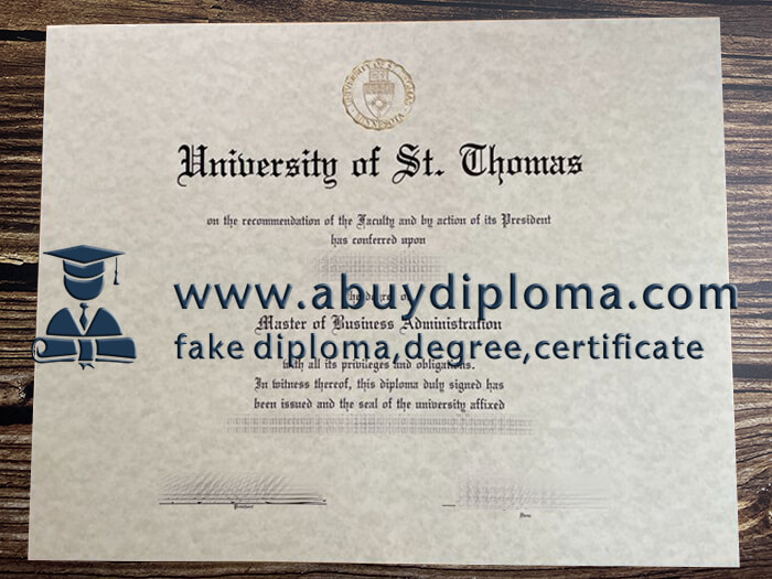 Buy University of St. Thomas fake diploma online.
