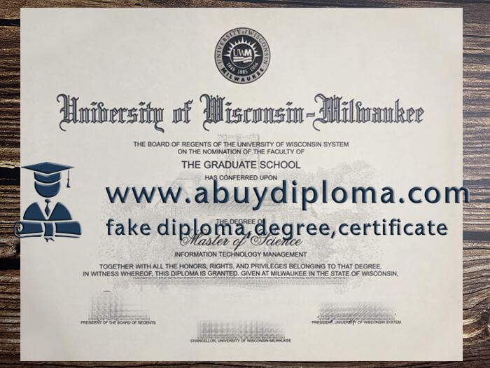 Buy University of Wisconsin Milwaukee fake diploma, Fake UWM diploma.