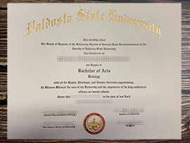 Get Valdosta State University fake diploma.