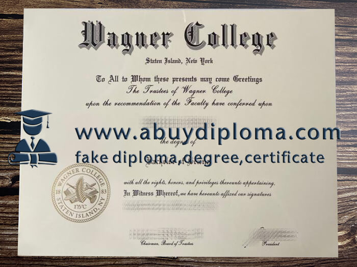 Get Wagner College fake diploma, Fake Wagner College certificate.