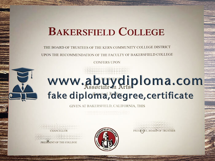 Buy Bakersfield College fake diploma online.