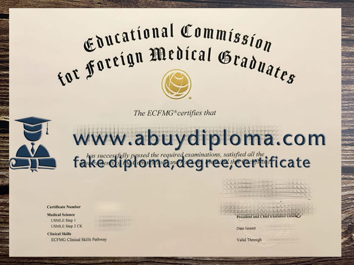 Buy ECFMG fake diploma online.