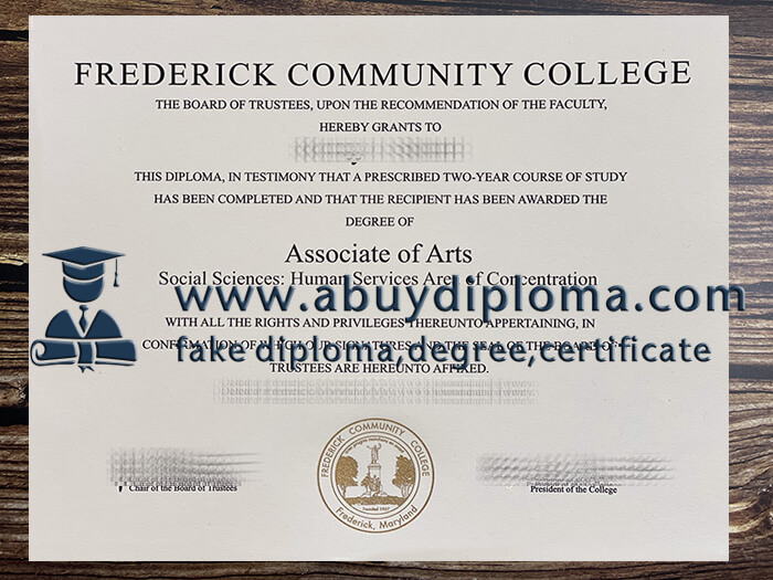 Get FCC fake diploma, Make Frederick Community College degree.