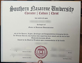 Get Southern Nazarene University fake diploma online.