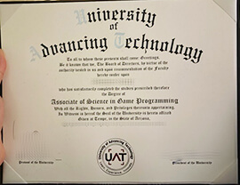 Make University of Advancing Technology diploma.