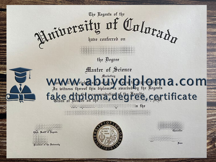 Get University of Colorado fake diploma, Fake CU degree online.