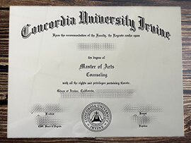 Obtain Concordia University Irvine fake diploma.