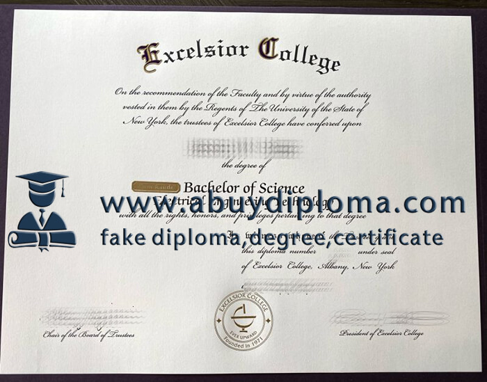 Get Excelsior College fake diploma online.