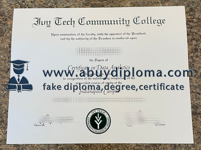 Buy Ivy Tech Community College fake diploma online.