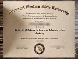 Get Missouri Western State University fake diploma online.