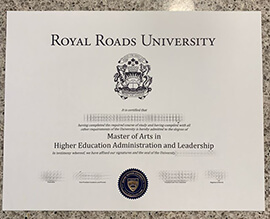 Obtain Royal Roads University fake diploma online.