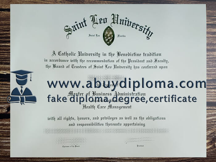 Get Saint Leo University fake diploma online.