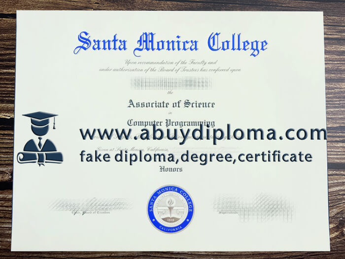 Buy Santa Monica College fake diploma.