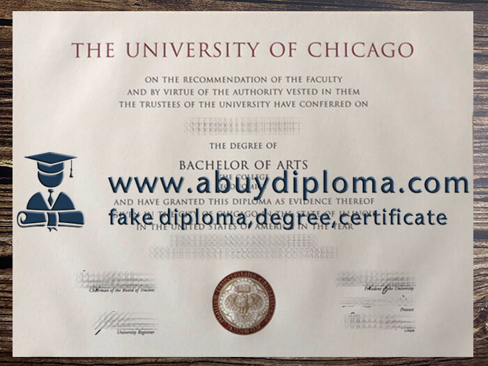 Buy University of Chicago fake diploma, Make UChicago degree.