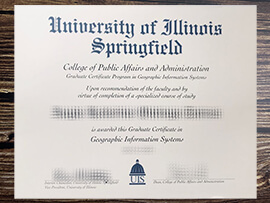 Get University of Illinois Springfield fake diploma.