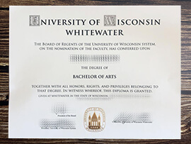 Obtain University of Wisconsin Whitewater fake diploma.