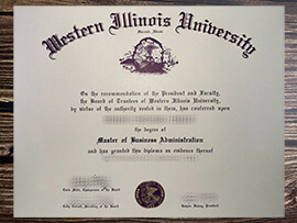 Obtain Western Illinois University fake diploma.