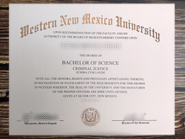 Get Western New Mexico University fake diploma.