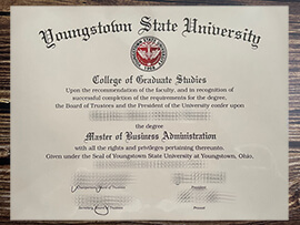 Get Youngstown State University fake diploma.