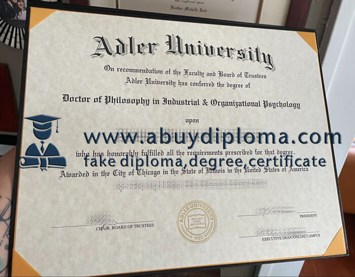 Buy Adler University fake diploma online.