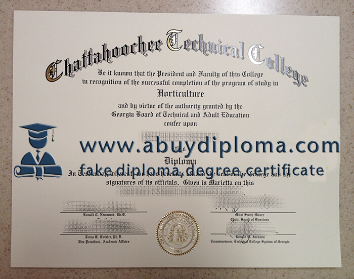 Buy Chattahoochee Technical College fake diploma, Fake CTC degree online.