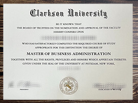Get Clarkson University fake diploma online.