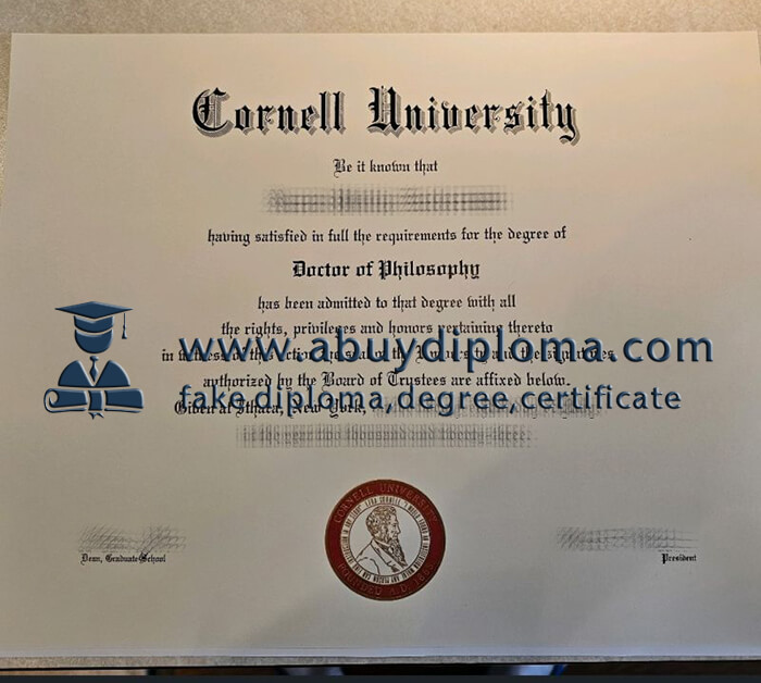 Get Cornell University fake diploma.