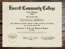 Get Everett Community College fake diploma.