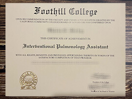 Buy Foothill College fake diploma.