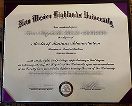 Order New Mexico Highlands University fake diploma.