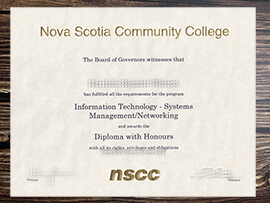 Get Nova Scotia Community College fake diploma.
