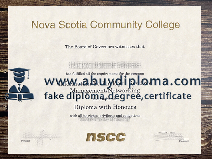 Buy Nova Scotia Community College fake diploma.