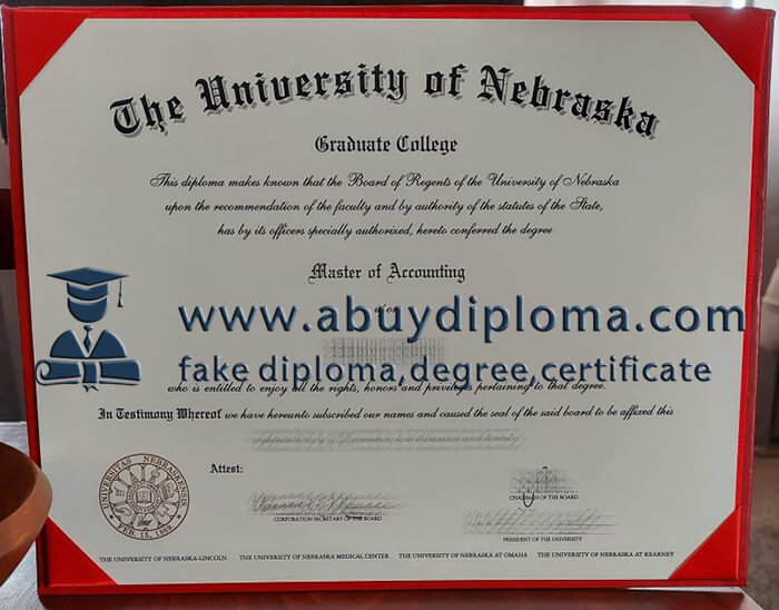 Buy University of Nebraska fake diploma, Fake NU degree online.