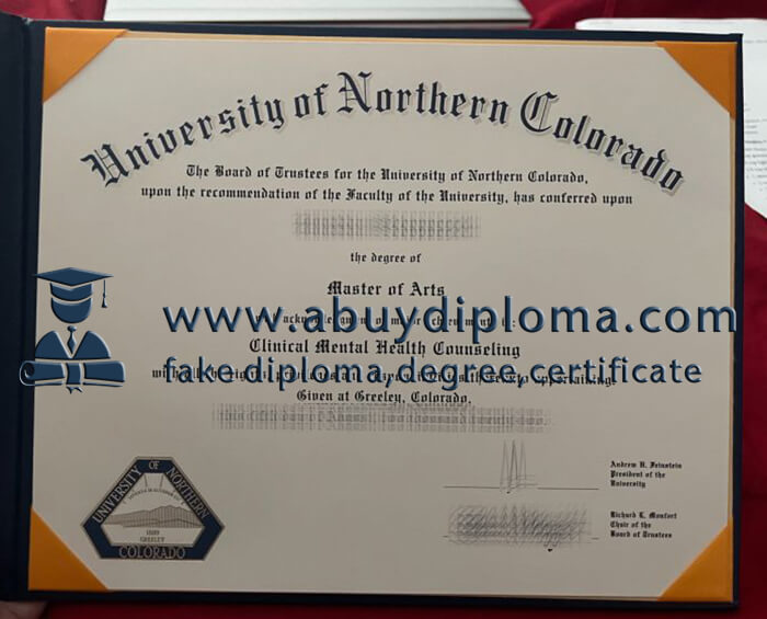 Buy University of Northern Colorado fake diploma, Fake UNC degree online.