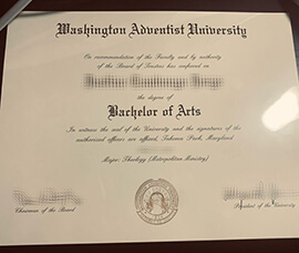 Get Washington Adventist University fake diploma.