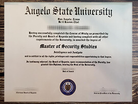 Get Angelo State University fake diploma online.