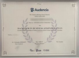 Get Audencia Business School fake diploma online.