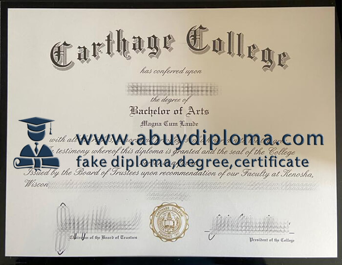Buy Carthage College fake diploma online.