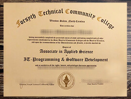 Get Forsyth Technical Community College fake diploma.