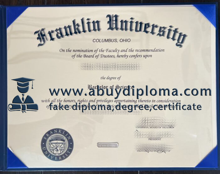 Get Franklin University fake diploma online.