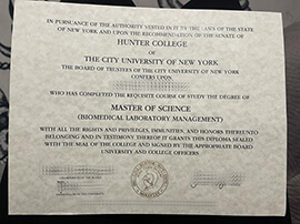 Get Hunter College fake certificate.