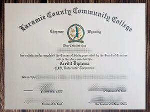 Purchase Laramie County Community College fake diploma.